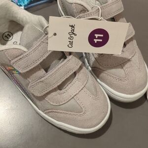 Cat & Jack Kids' Light Gray Sneakers Size 11 Nwt